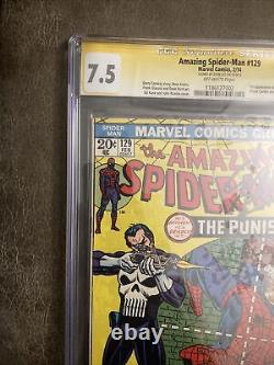 Spider-man incroyable #129 1er PUNISHER Signé Stan Lee CGC SS 7.5