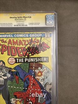 Spider-man incroyable #129 1er PUNISHER Signé Stan Lee CGC SS 7.5