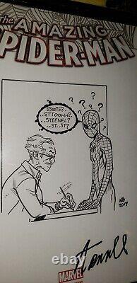 Spider-man incroyable #1 Cgc Ss, une œuvre unique avec la signature et le dessin de Stan Lee par Bradshaw