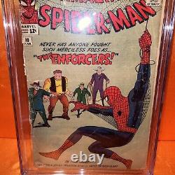 Spider-man incroyable n ° 10 Cgc 1.0 Histoire de Stan Lee Art de Jack Kirby et Steve Ditko 1964
