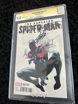 Spider-man supérieur #17 Variante Coipel CGC 9,8. Signé par Stan Lee
