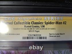 Spiderman Chrome Marvel Classiques Collectionnables #2 Cgc 9.8 Ss Stan-lee Mcfarlane