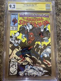 Spiderman Incroyable #322 CGC SS Signé par Stan Lee et Todd McFarlane