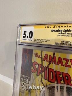 Spiderman Incroyable #61 CGC 5.0 SS Stan Lee