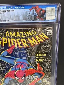 Spiderman étonnant #100 CGC 8.0, histoire de Stan Lee, art de couverture de Romita (étiquette personnalisée)