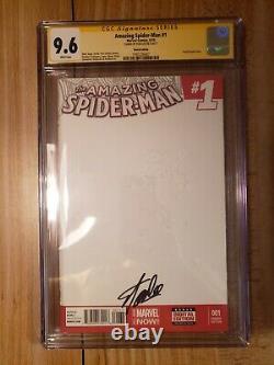 Ss Cgc 9.6 Stan Lee Incroyable Spider-man #1 Variante Blanche
