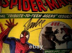 Stan Lee Signé 1964 Spider-man Incroyable # 8 Ss Cgc 7,5 Vf- Marvel Comics