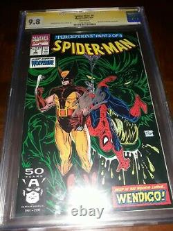 Stan Lee Signé Spider-man # 9 Cgc Ss 9.8 (nm/mt) 1991 Wht Pgs Mcfarlane Cover