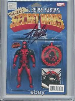 Stan Lee Signed Deadpool Secret Wars #1 9,8 Cgc Action Figure Variant Spider-man