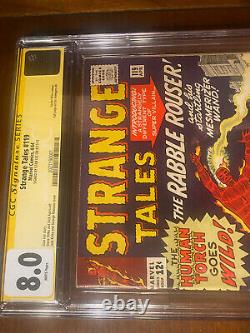 Strange Tales #119 4/64 Cgc 8.0 White Ss Stan Lee! Spider-man Cameo Niveau Supérieur