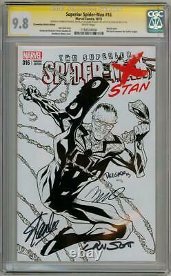 Supérieur Spider-man #16 Expo Sketch Cgc 9.8 Série De Signature Signée X4 Stan Lee