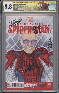Superior Spider-Man #1 CGC SS 9.8 Stan Lee SIGNED ONE OF A KIND COSPLAY OA MCU in French would be: Superior Spider-Man #1 CGC SS 9.8 Stan Lee SIGNÉ UNIQUE EN SON GENRE COSPLAY OA MCU.