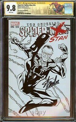 Superior Spider-man # 16 Cgc 9.8, Signé Stan Lee 2013 Sketch Édition Variant
