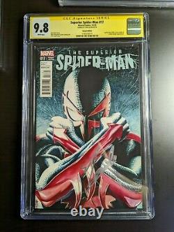 Superior Spider-man #17 (cgc Ss 9.8) Jg Jones 150 Signé Par Stan Lee 2099 Mcu