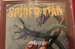 Superior Spider-man # 1 Cgc 9.8 Ss Signé 2 Stan Lee Scott Campbell Midtown