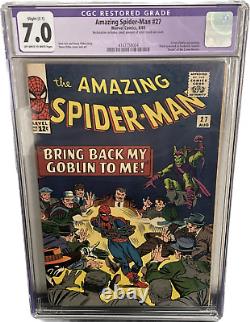 The Amazing Spider-man #27 (août 1965, Marvel Comics) Cgc 7.0 Fn/vf Green Goblin