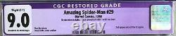 The Amazing Spider-man #29 Cgc 9.0 - 2ème Scorpion Stan Lee (légère Restauration)