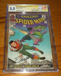 The Amazing Spider-man # 39 Cgc 3.5 Stan Lee Signature! Marvel Comics, 1966