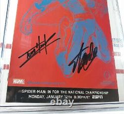 Tom Holland + Stan Lee Signé Cgc 9.8 Nm Amazing Spider-man #12 Espn Variante
