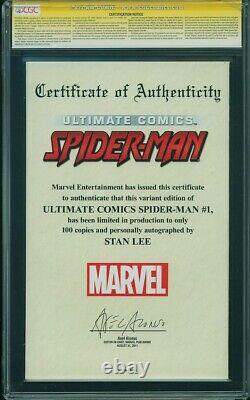 Ultimate Spider-Man 1 Édition Signée 99/100 Série de Signatures CGC Stan Lee SS Key