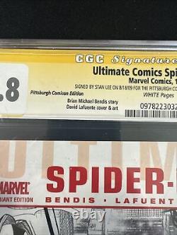 Ultimate Spiderman #1 CGC 9.8 SS Signé STAN LEE Variant Pittsburgh Comicon 2009