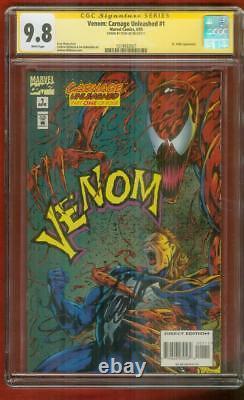Venom Carnage Délivré 1 Cgc Ss 9.8 Stan Lee Signe Couverture Spider Man Hardy Film