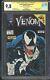 Venom Lethal Protector 1 Cgc 9,8 Ss Stan Lee Cover Black Dernier Livre Stan Signé