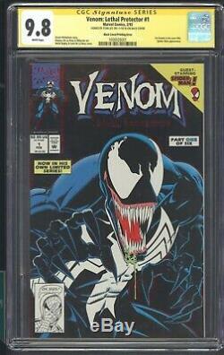 Venom Lethal Protector 1 Cgc 9,8 Ss Stan Lee Cover Black Dernier Livre Stan Signé